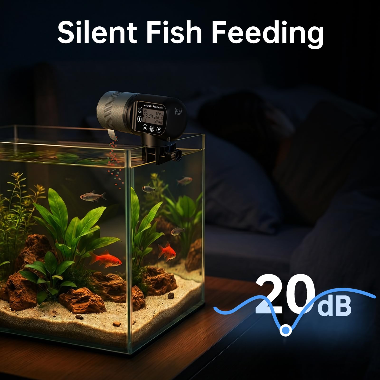 AQQA portion dial allows precise feeding amounts without lid removal