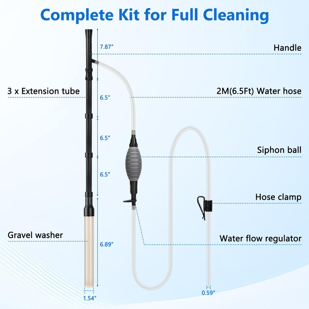 AQQA complete kit includes all parts for full tank maintenance.