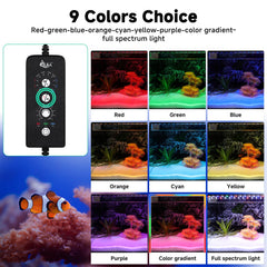 AQQA LED aquarium light IP68 waterproof for reliable underwater use.