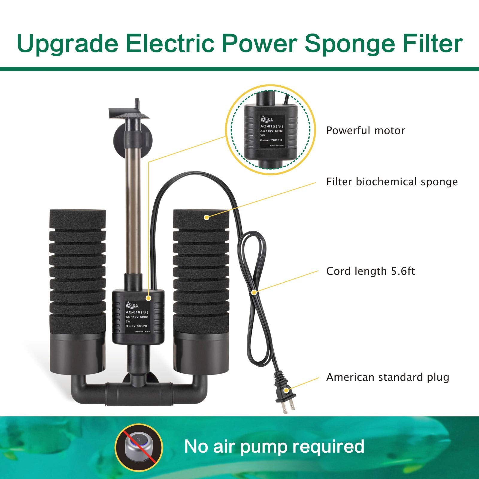 AQQA 360-degree adjustable water outlet demonstrates versatile flow.