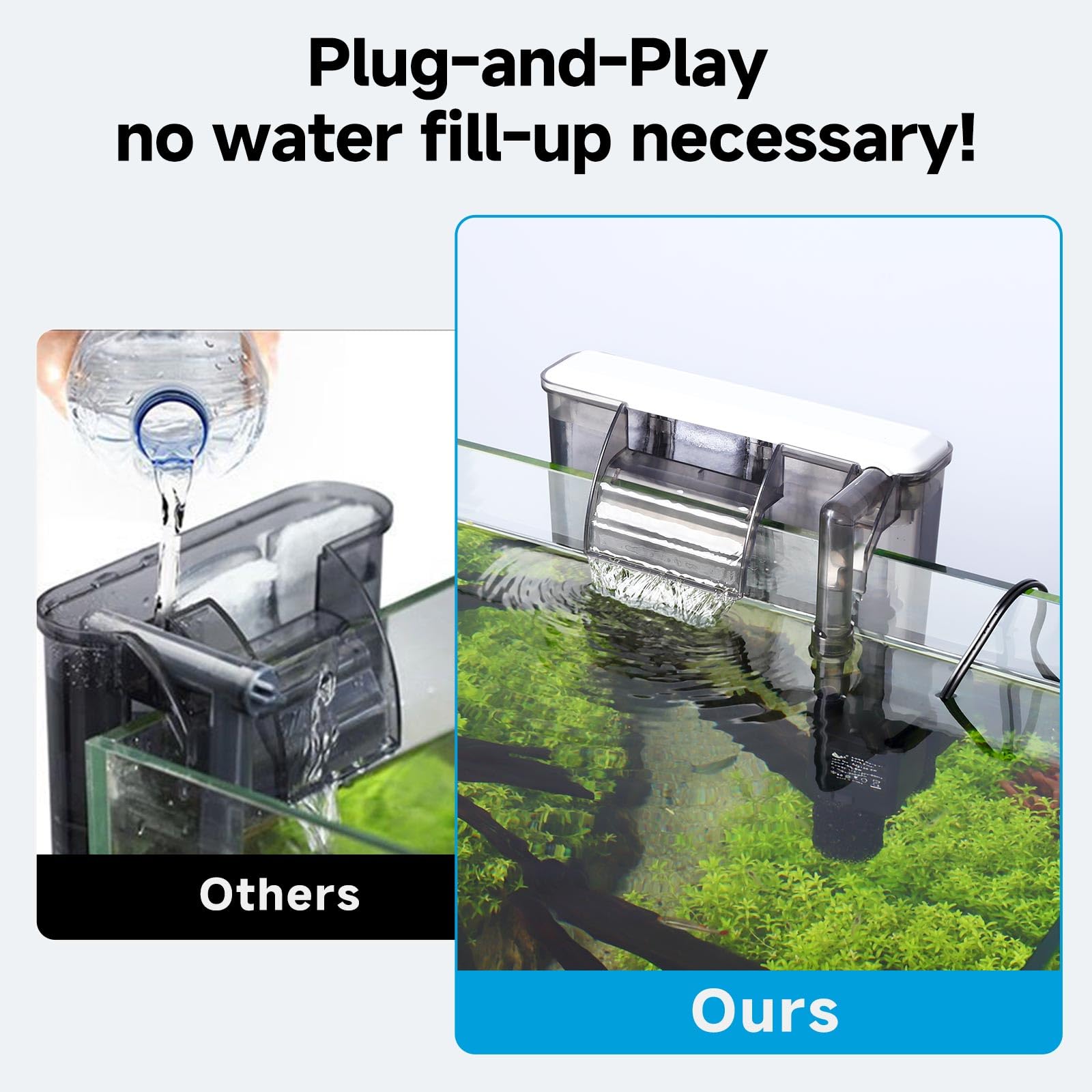 AQQA triple bio sponges filtration ensures efficient debris removal and clear water.