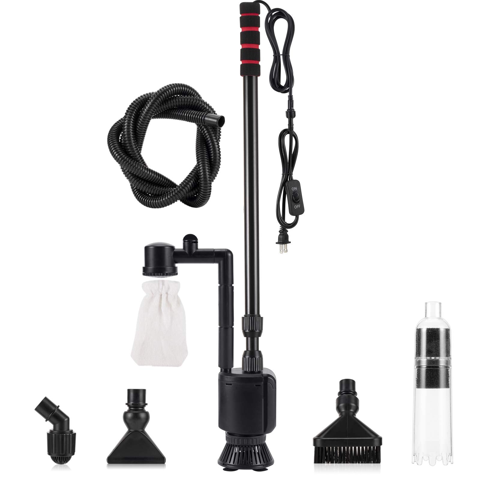 AQQA water shower with filter bag for gentle filtration and showering.