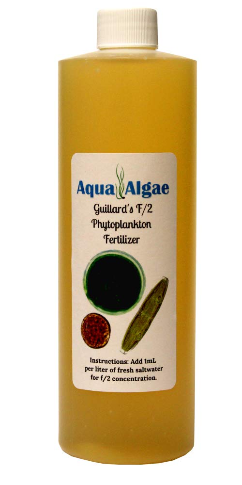 Aqua Algae F2 Ferts bottle front showing reef-safe culture essentials.