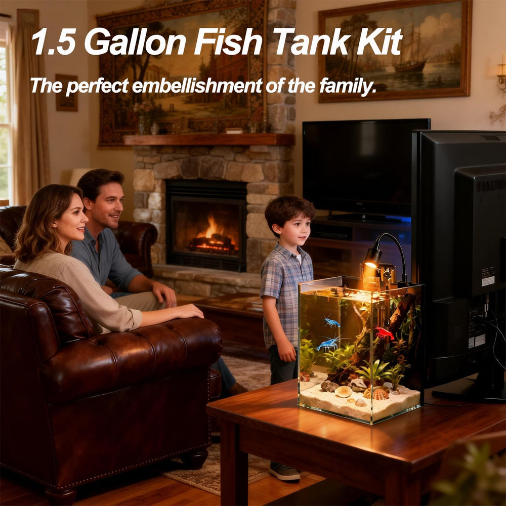AQUA DAREN compact aquarium interior shows neat space saving design.
