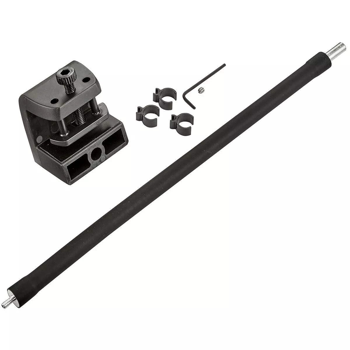 AIQI Prime Flex Arm 12in demonstrates rimmed tank compatibility and secure mounting.