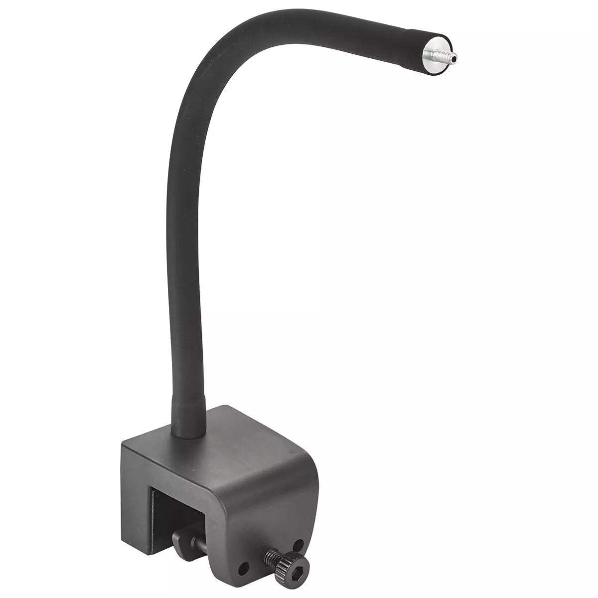 AIQI Prime Flex Arm 12in mounted on rimless tank for precise LED positioning.