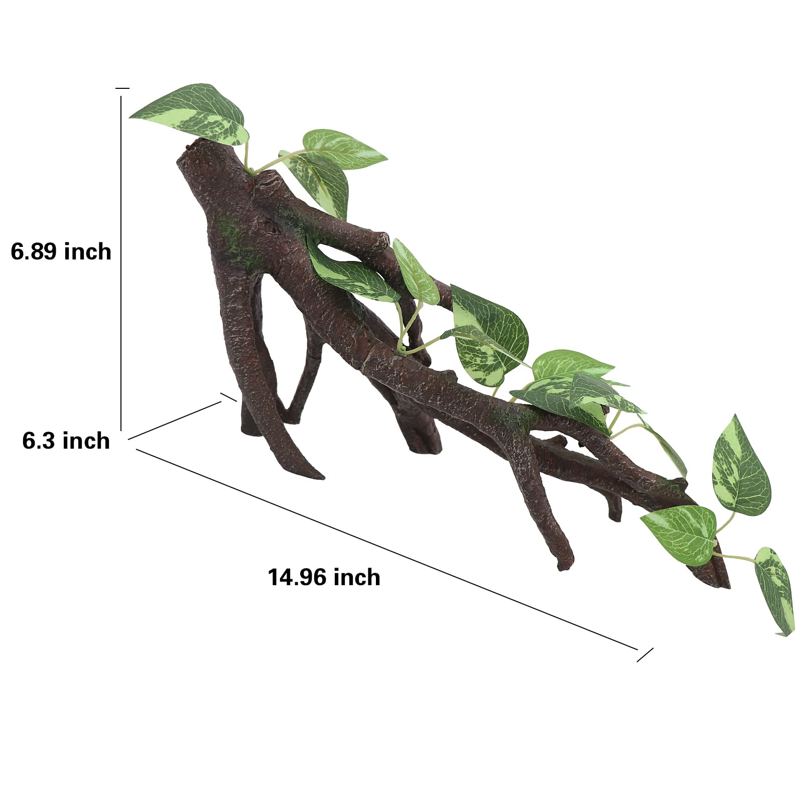 AQUA KT Reptile Branch measures 14.96 x 6.3 x 6.89 inches for versatile layouts.