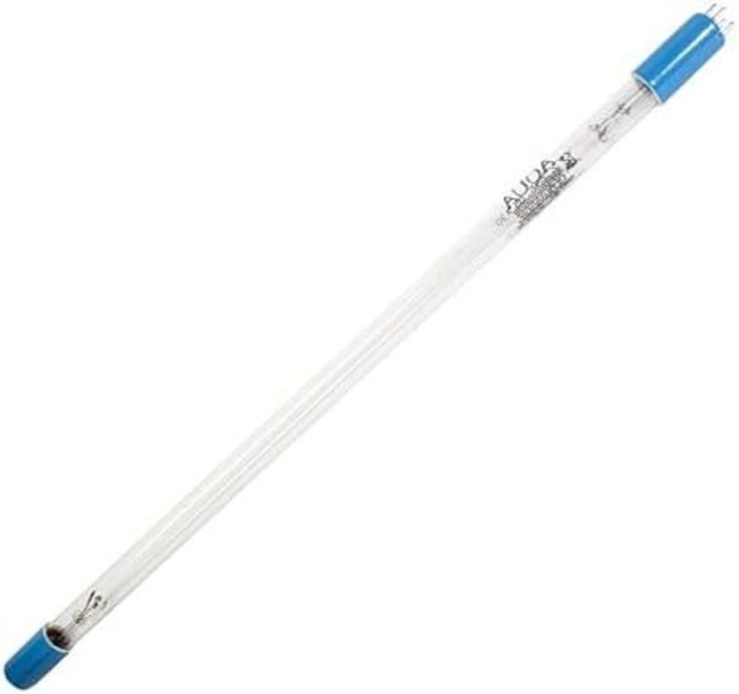 Aqua Ultraviolet UV lamp in use within a system.