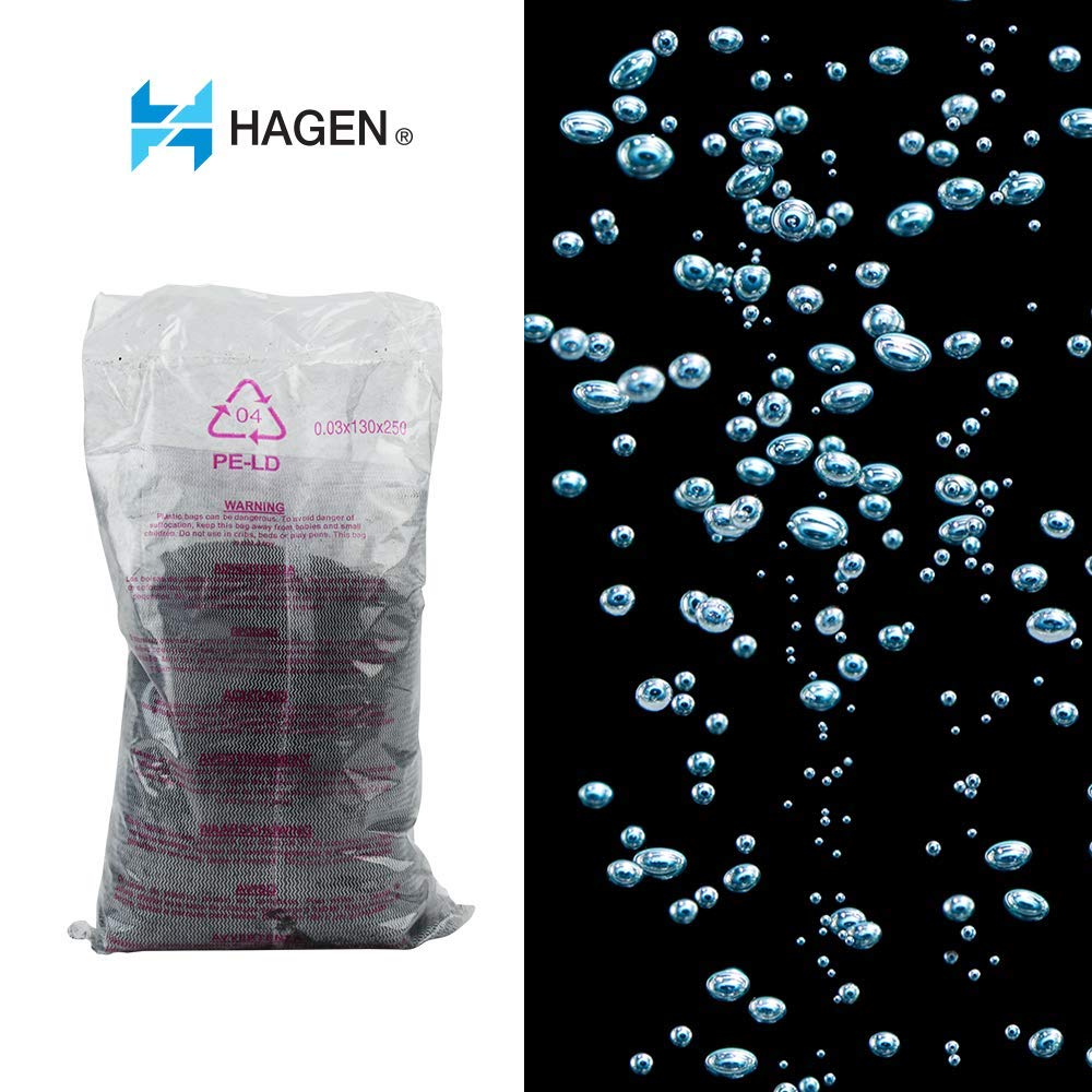 AquaClear 110 carbon insert in use inside a filter showing effective filtration.