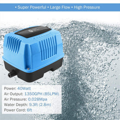 Aquamiracle AP80 side view showing compact design and quiet outdoor operation