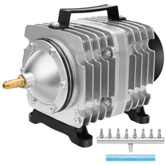 AquaMiracle aquarium air pump with aluminum housing ensures durable heat dissipation for reliable use.