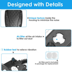 AquaMiracle silent design keeps tanks peaceful and unobtrusive.