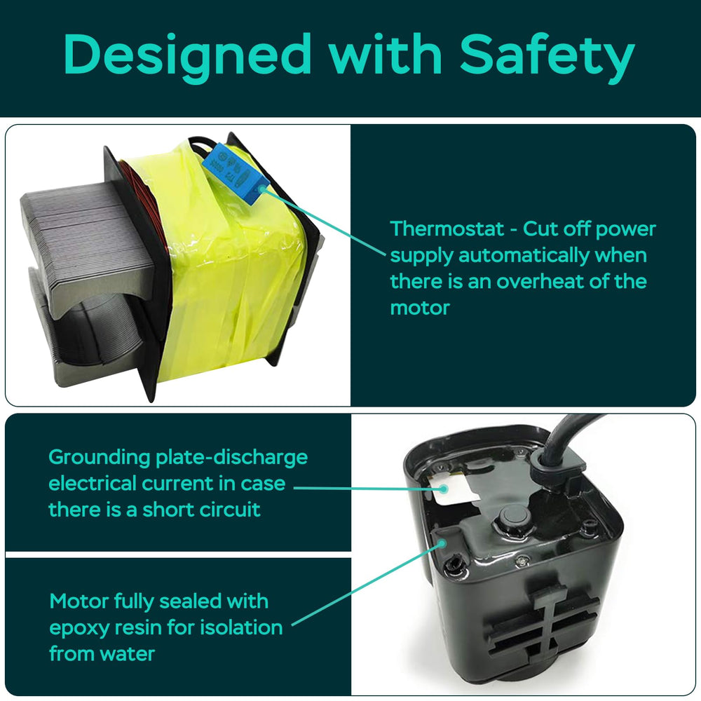 AquaMiracle aquarium pump installed inside a fish tank for steady circulation.