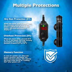 AquaMiracle dry-run protection highlights safe startup.