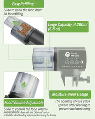 AquaMiracle feeder supports vacation feeding schedules for steady care.