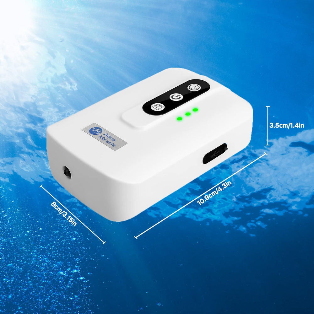 AquaMiracle fresh and marine water compatibility label on packaging.