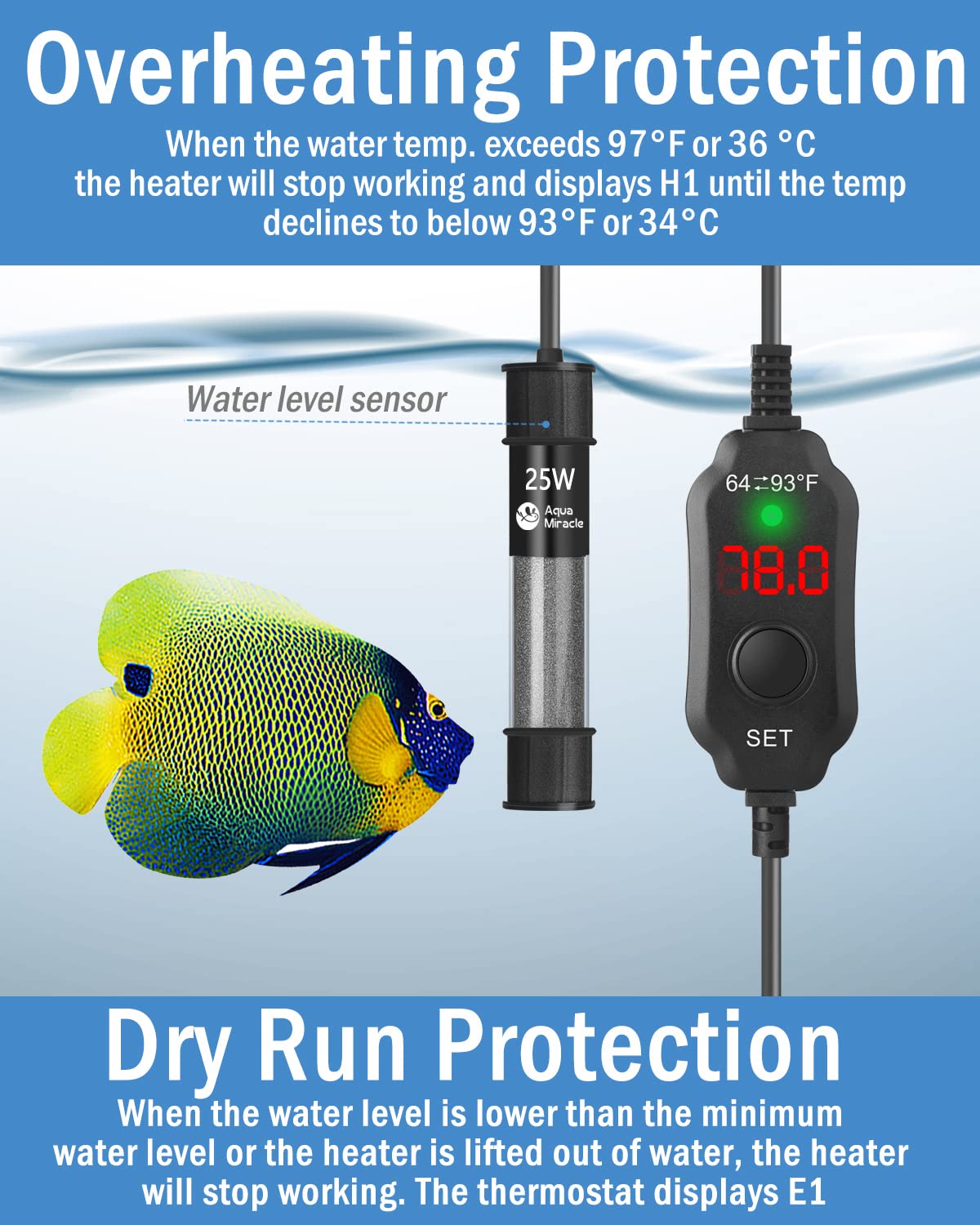 AquaMiracle freshwater setup suitable for 3-5 gallon tanks.