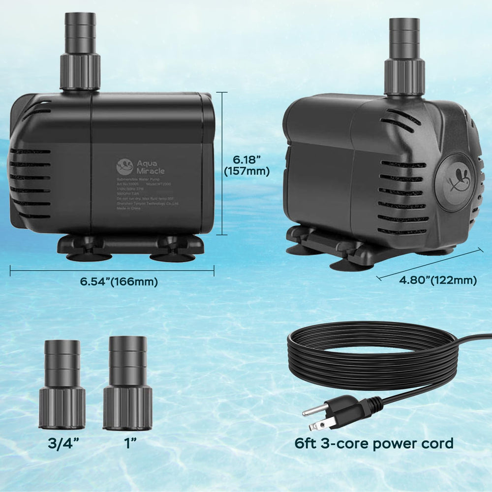 AquaMiracle marine and freshwater compatible pump for mixed water setups.