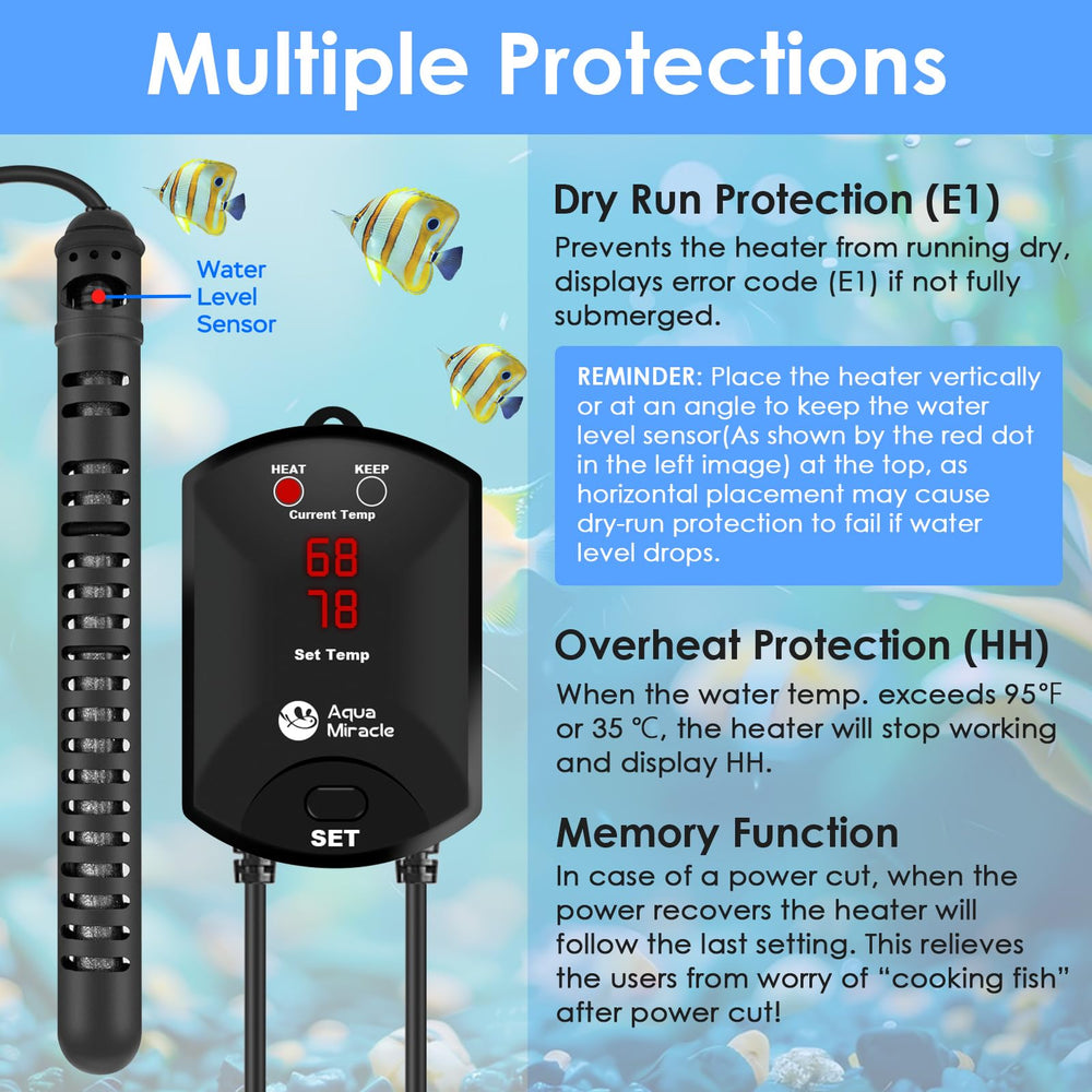Inverter technology provides faster heating and longer heater life.