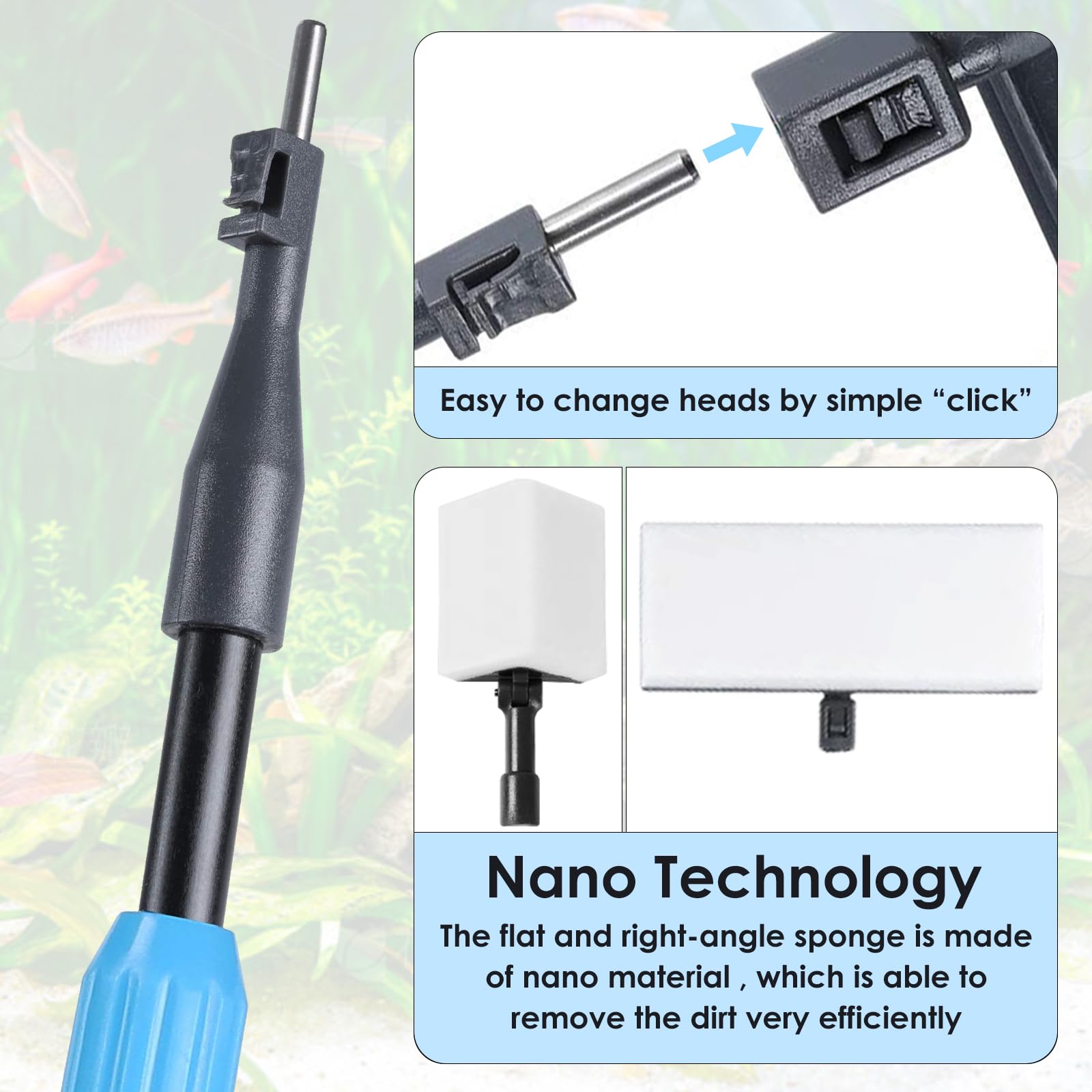 AquaMiracle nano cleaning pads lift dirt on glass