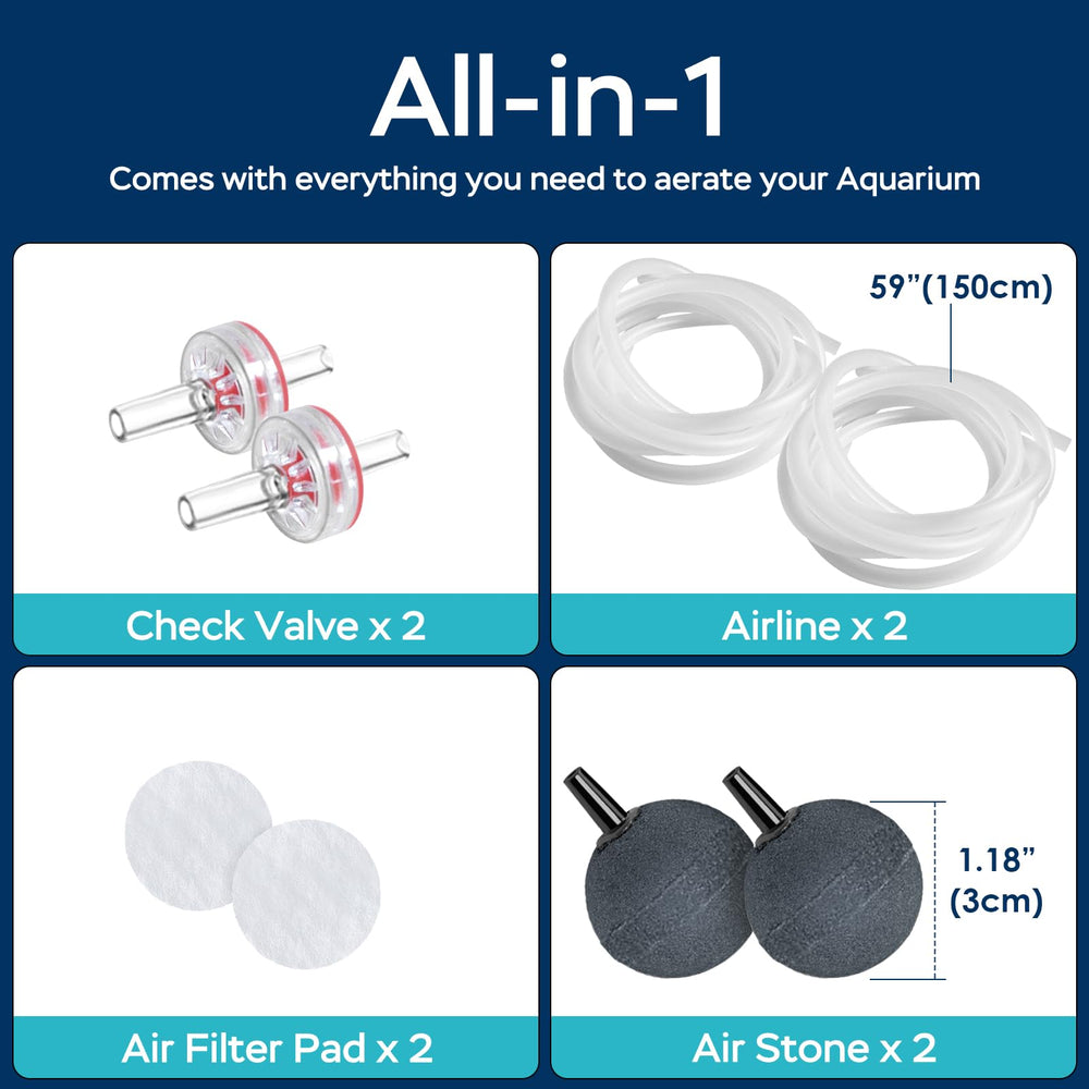Aquamiracle outdoor pond aeration powers steady oxygen for larger features.