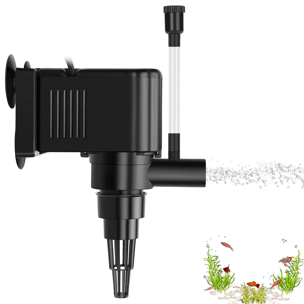 AquaMiracle powerhead in-tank delivers steady circulation for healthy water movement.