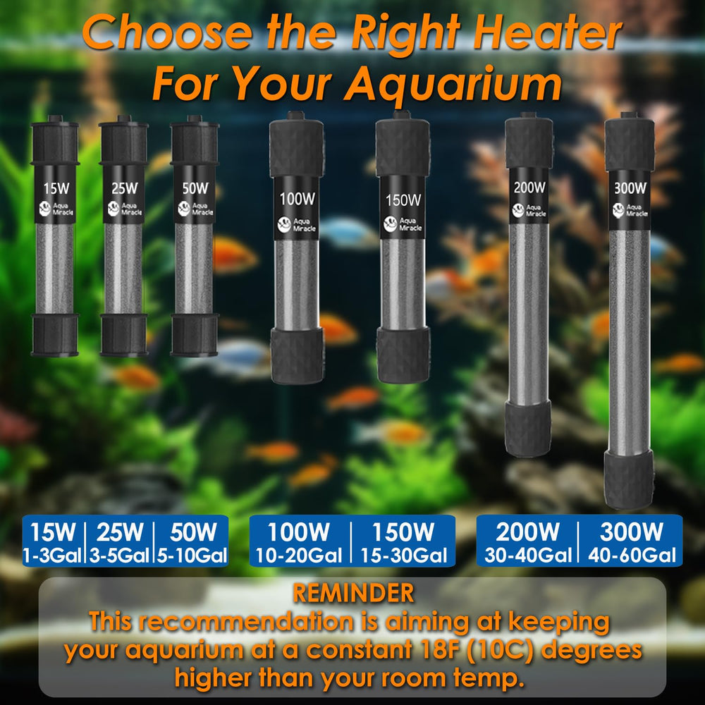 AquaMiracle versatile heater also warms turtle enclosures and fountains.