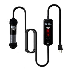 AquaMiracle Upgraded 15W heater with dual LED display for precise temperature control.