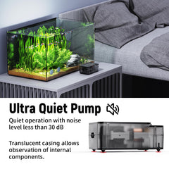 AQUASMITH adjustable flow knob lets you tailor aeration to your tank.