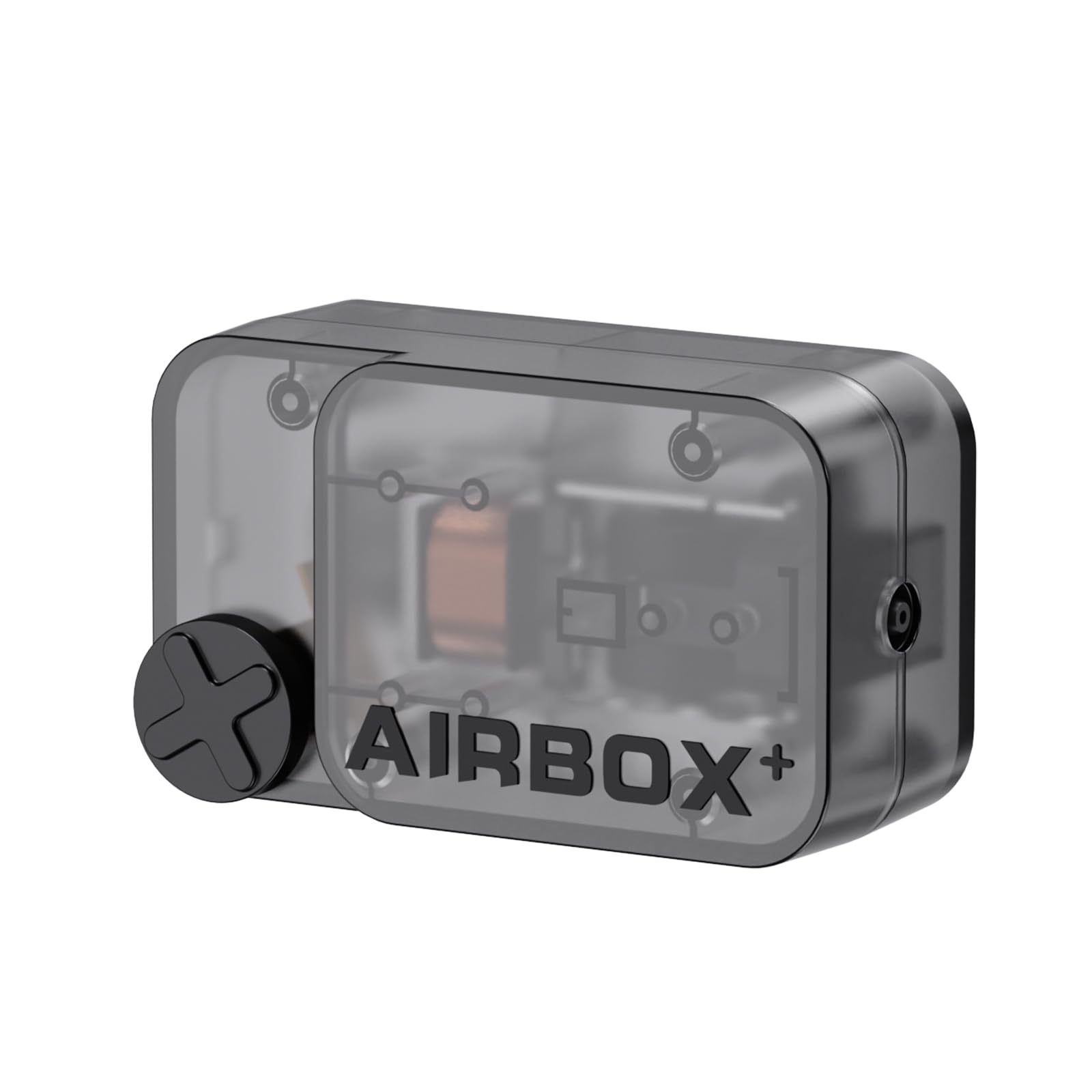 AQUASMITH aquarium air pump with compact design offering space-saving placement and reliable airflow.