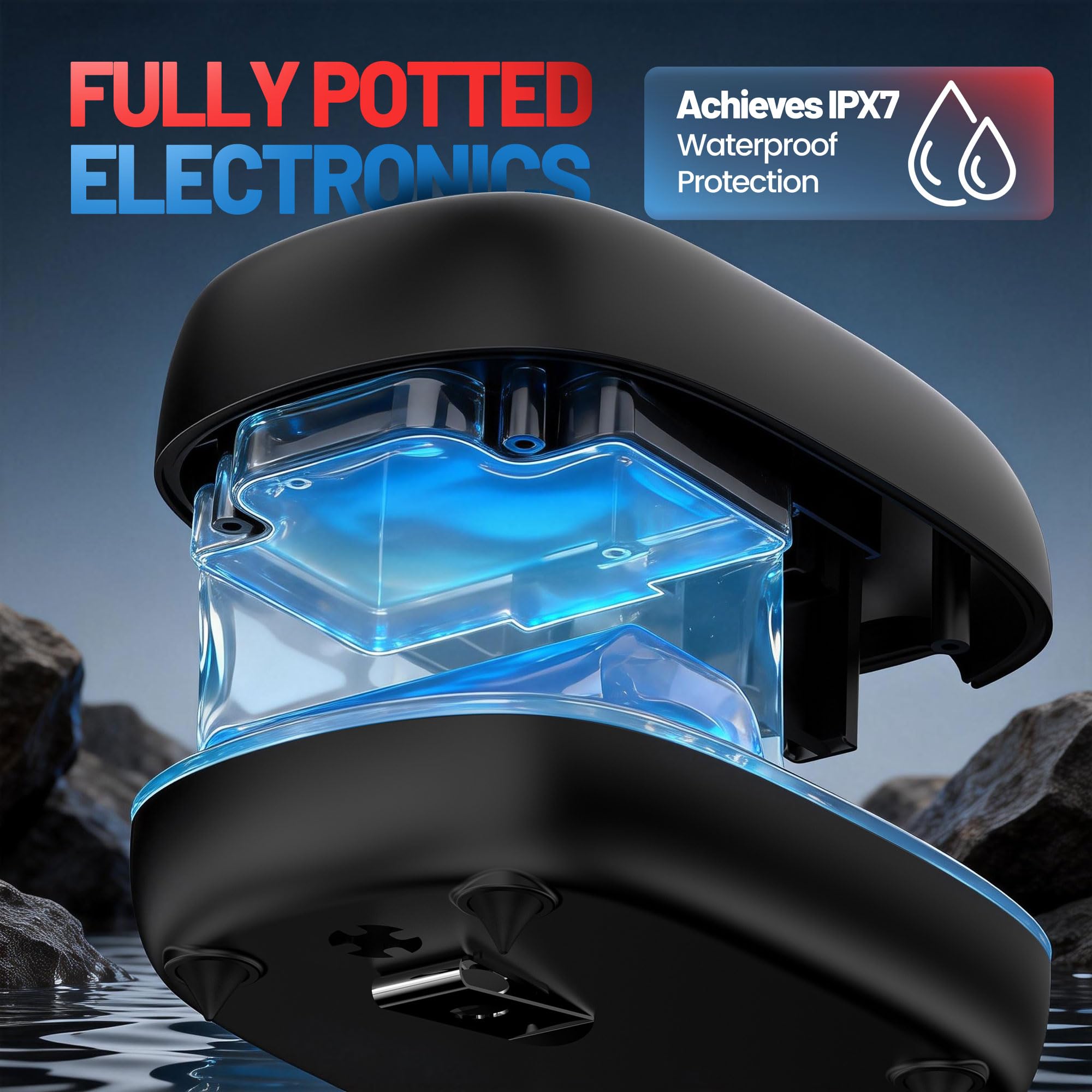 AQUASMITH Bait Aerator touch control panel sealed against water