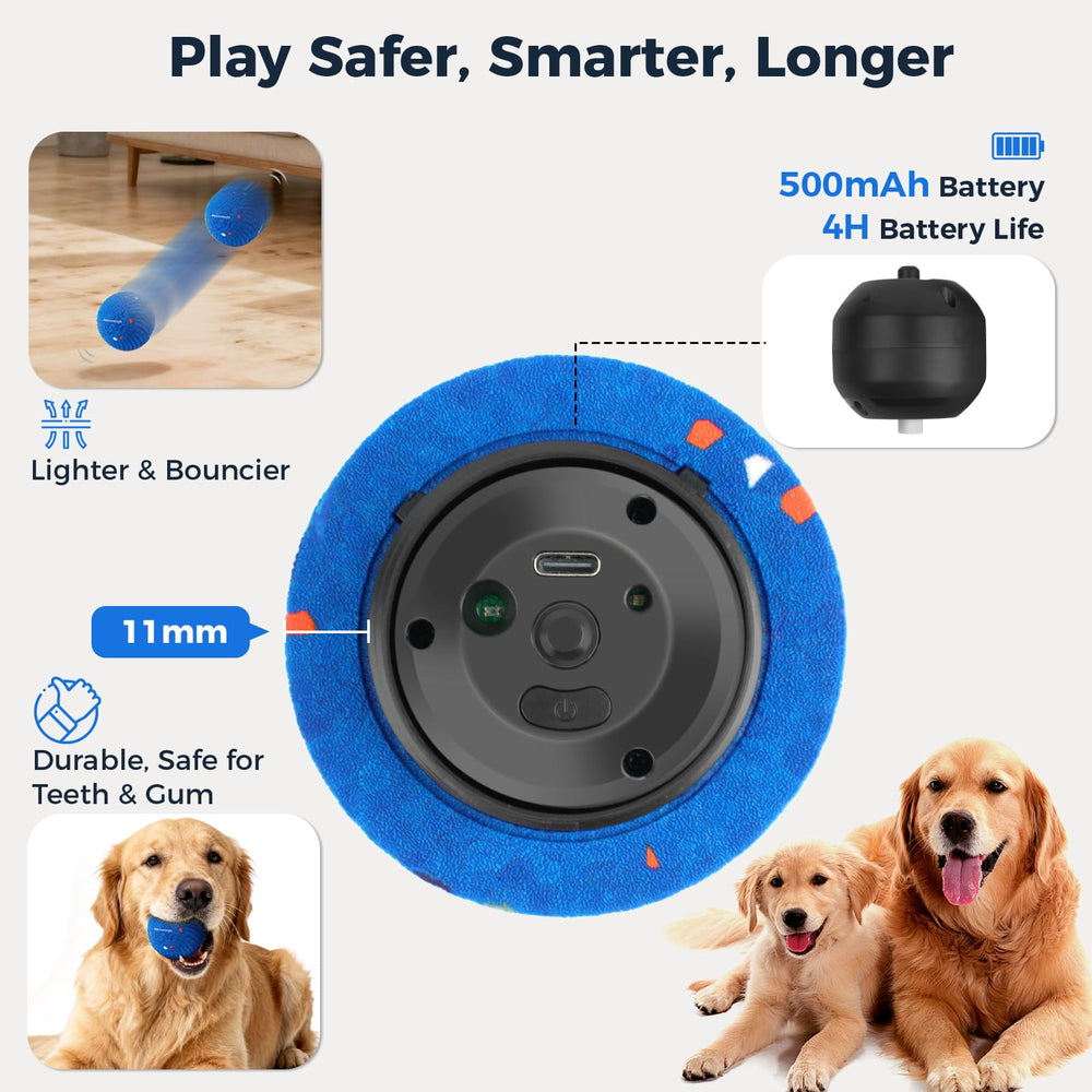 Aquamorph orange ripple ball in gentle mode suitable for calmer dogs
