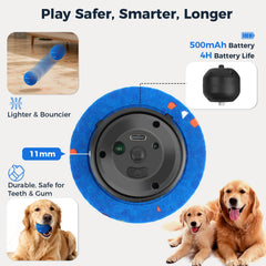 Aquamorph orange ripple ball in gentle mode suitable for calmer dogs