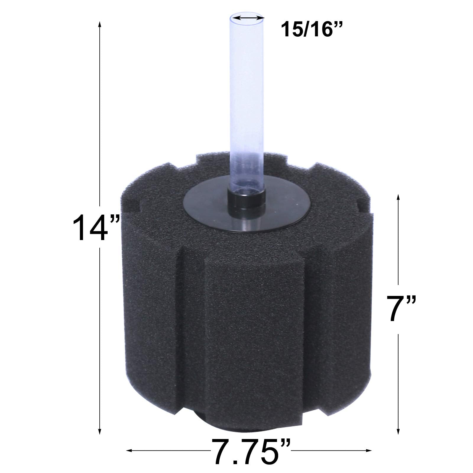 AQUANEAT 220 gallon capacity filter shown with large aquarium setup for stable water parameters