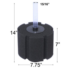 AQUANEAT 220 gallon capacity filter shown with large aquarium setup for stable water parameters