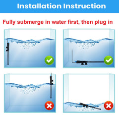 AQUANEAT heater submerged in a tank for safe operation and heat delivery