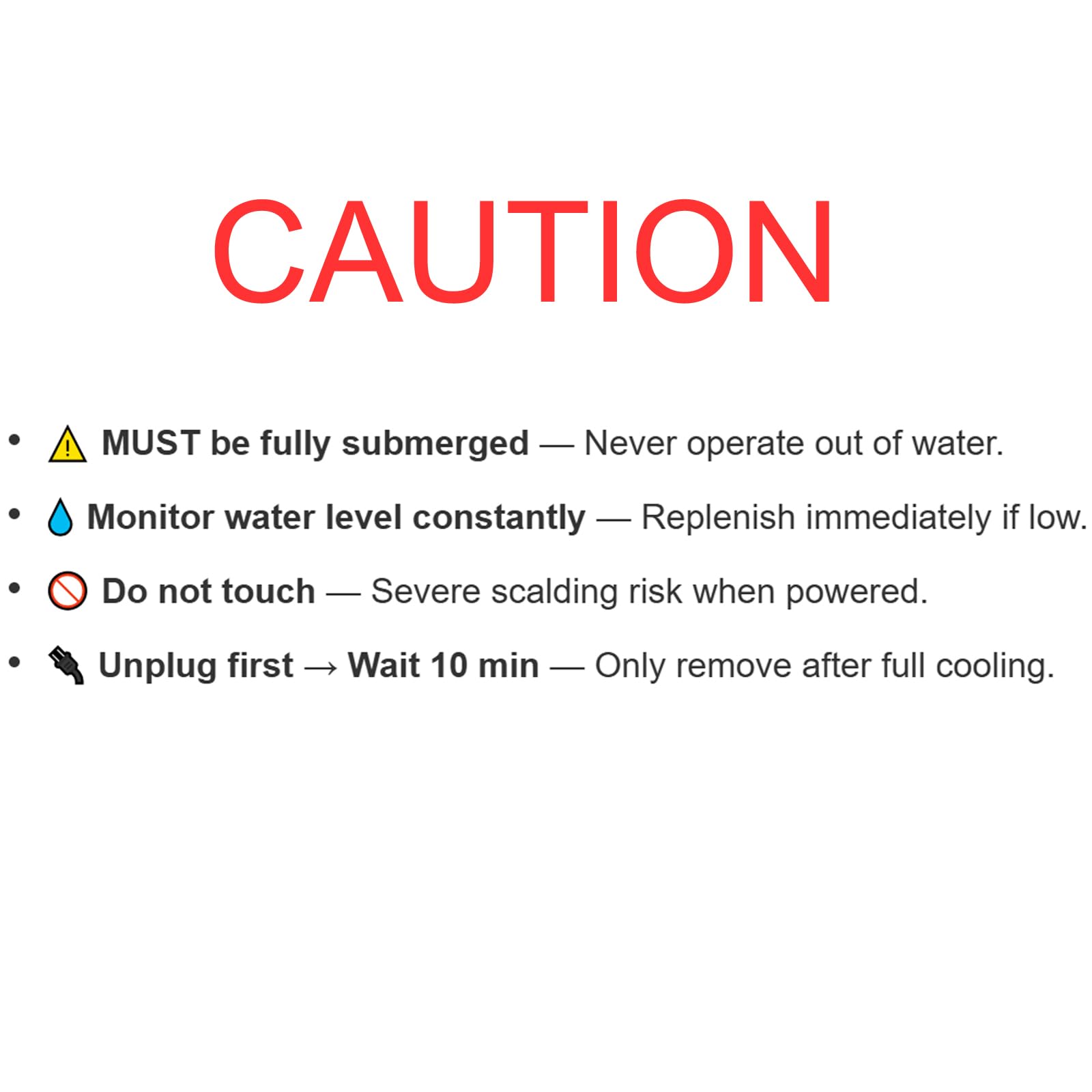 AQUANEAT heater with suction cups ready for secure mounting