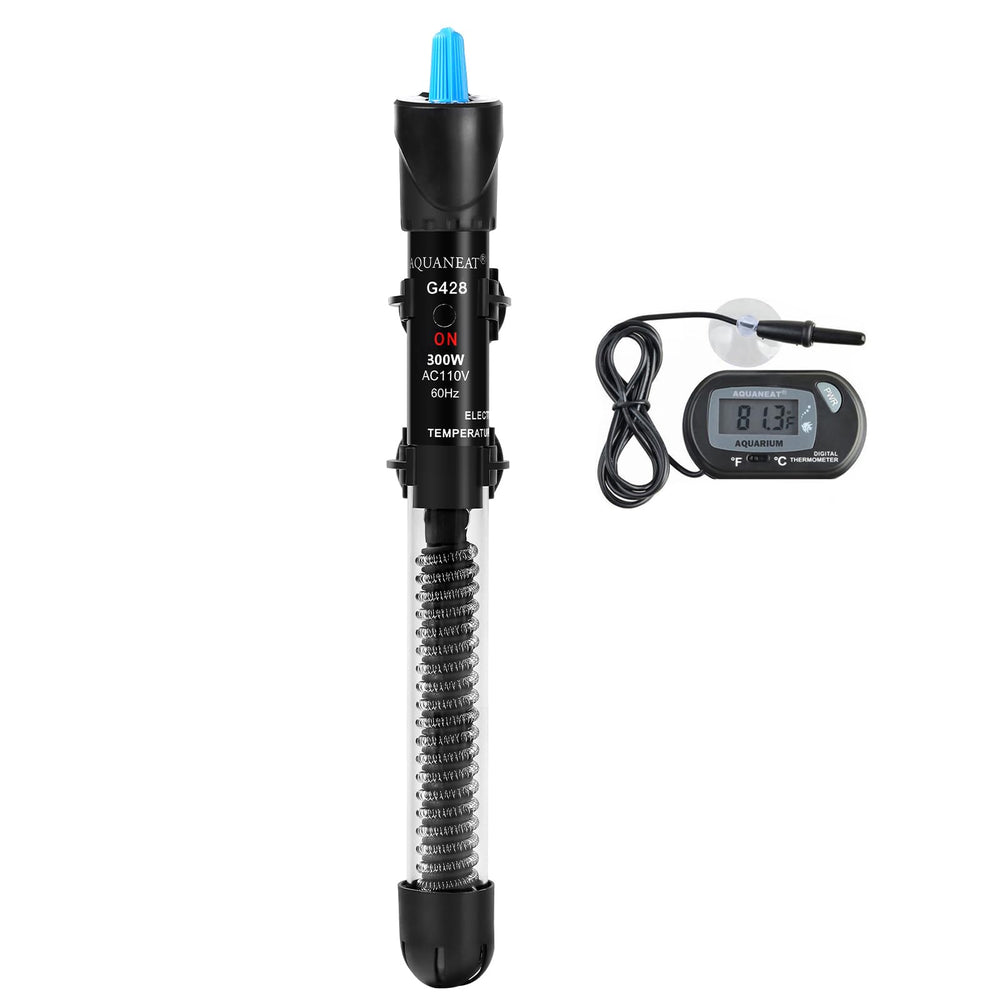 AQUANEAT 300W heater with top dial for precise temperature control in aquariums