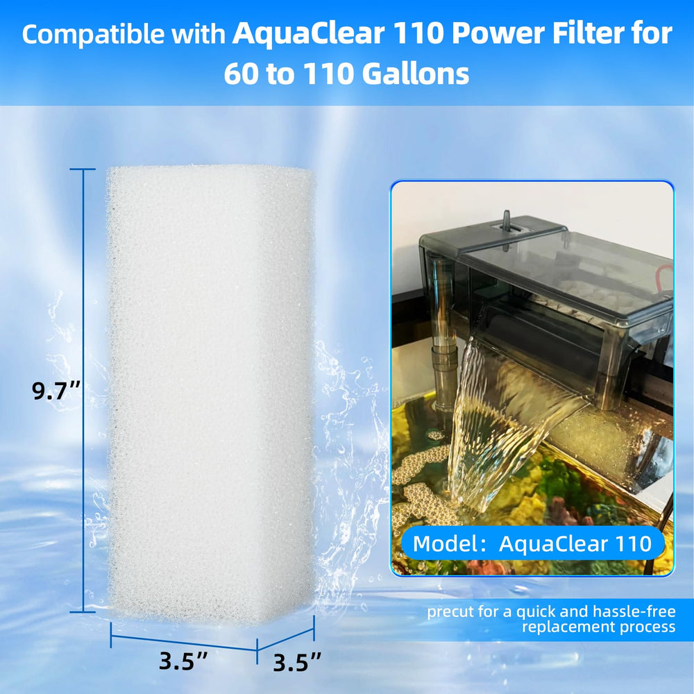 AQUANEAT AquaClear 110-compatible foam inserts support clear water and reliable flow.