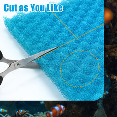 AQUANEAT Aquarium Bio Sponge fine foam helps polish water by trapping fine particles.
