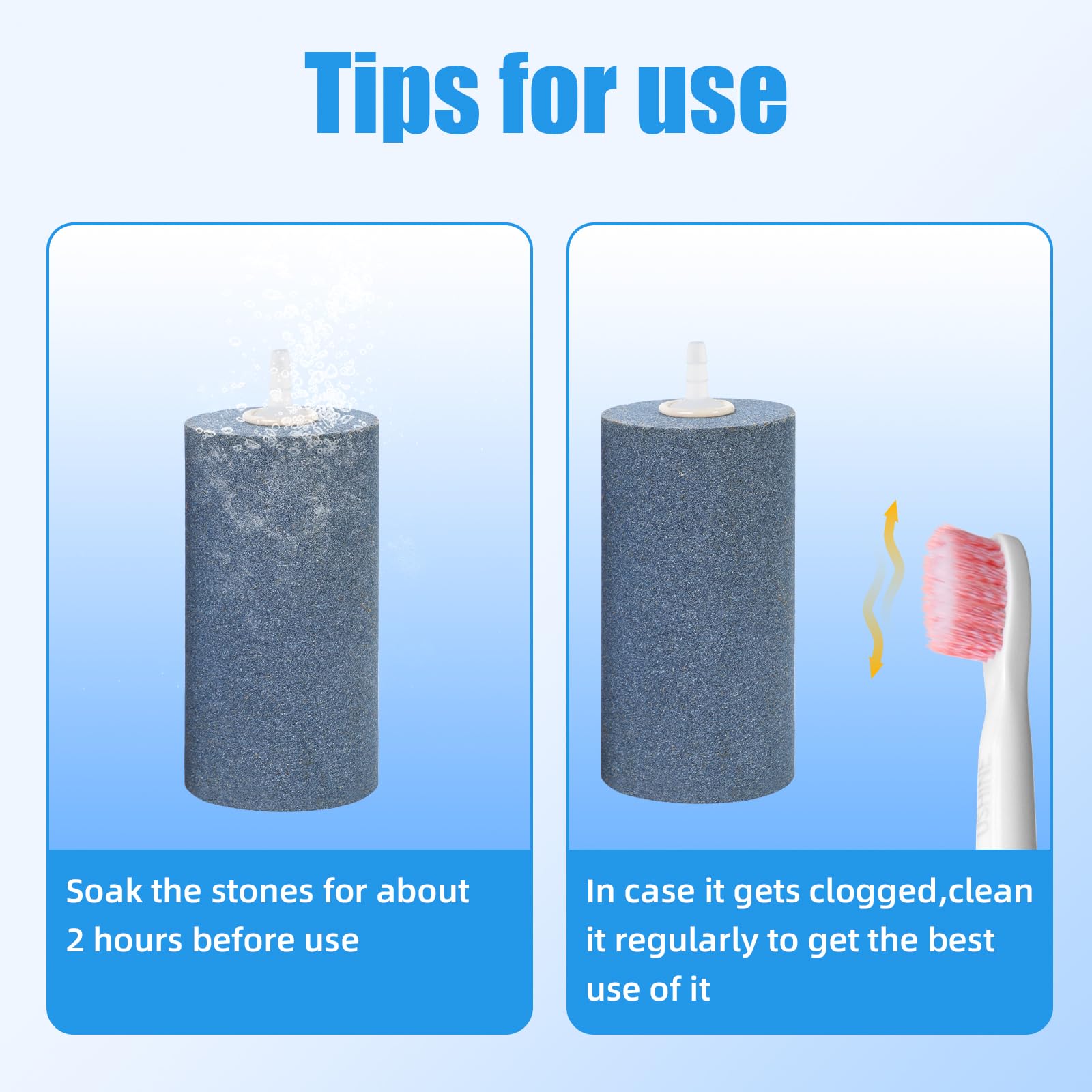 AQUANEAT aquarium setup with air stones promotes healthy roots and fish.