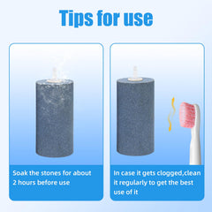 AQUANEAT aquarium setup with air stones promotes healthy roots and fish.