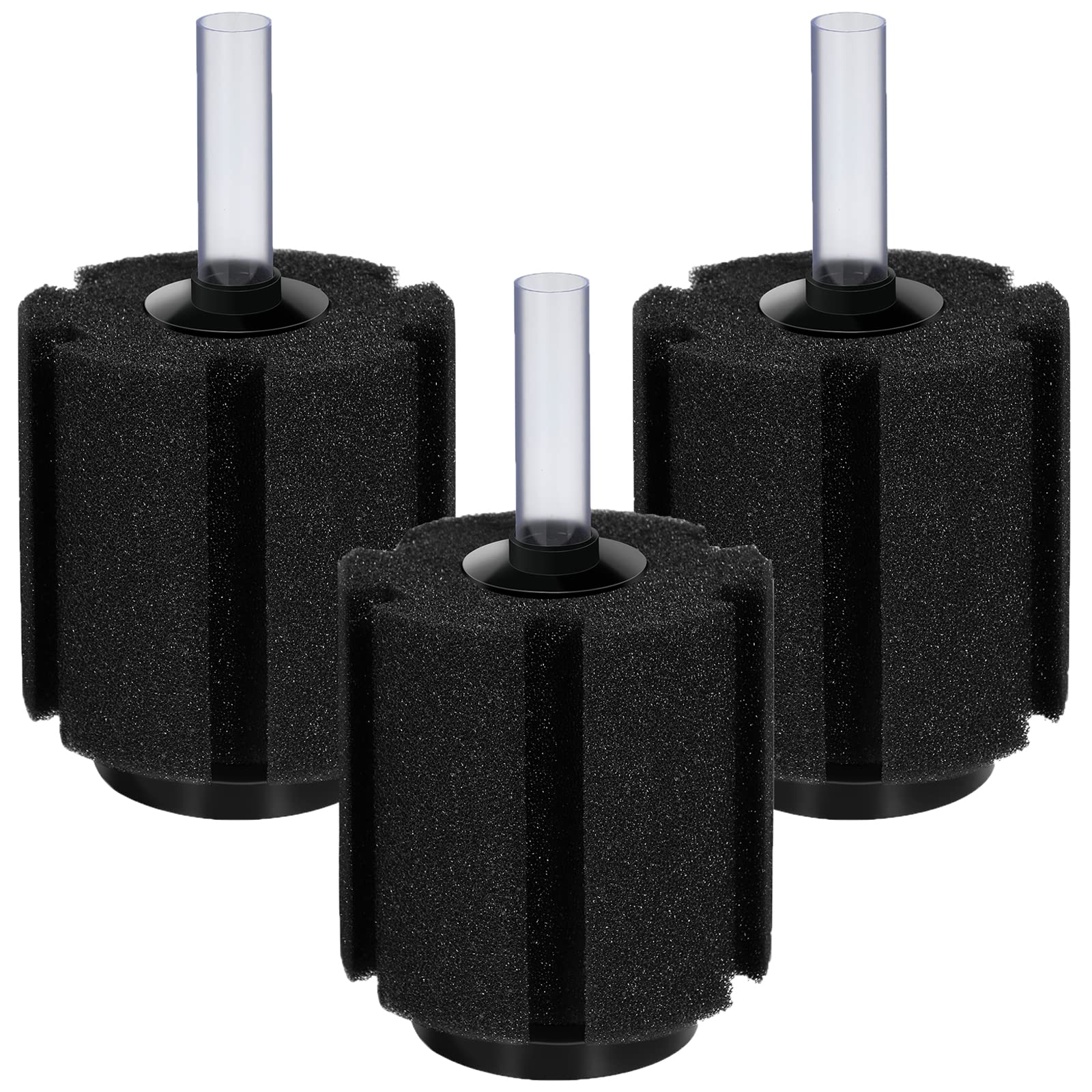AQUANEAT bio sponge filter 3-pack for nano tanks; boosts filtration and oxygenation