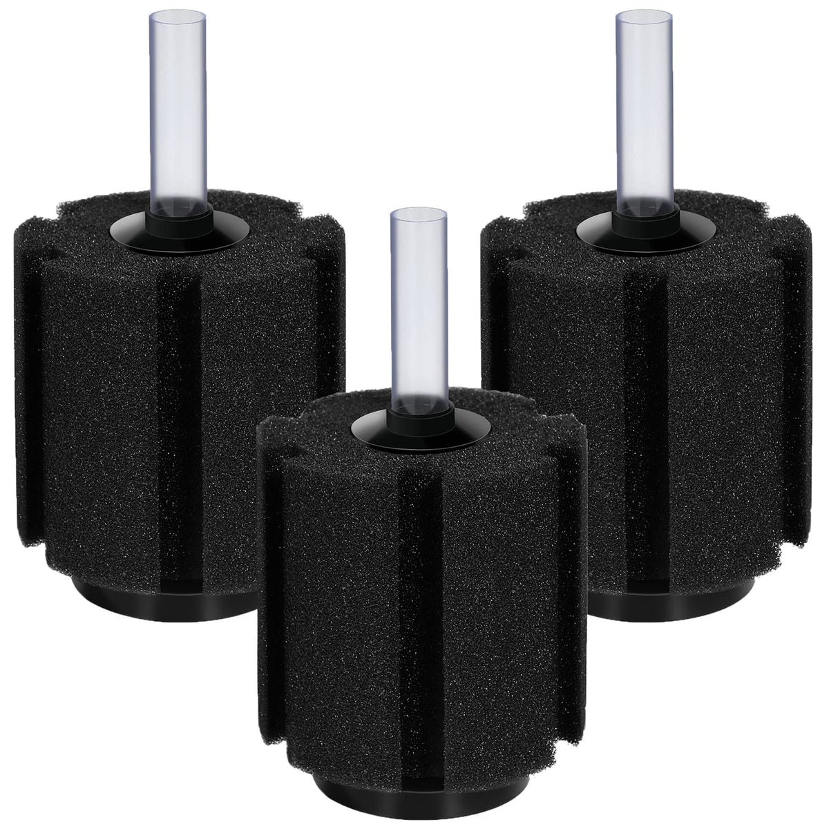 AQUANEAT bio sponge filter 3-pack for nano tanks; boosts filtration and oxygenation