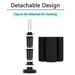 AQUANEAT filter shown easy to install and clean; ideal for bettas and small communities