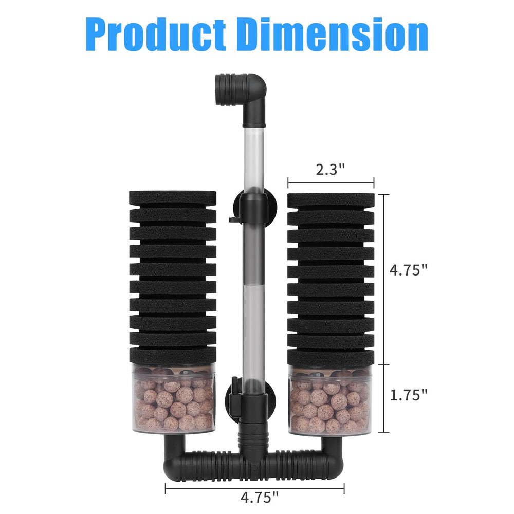 AQUANEAT ceramic media balls inside filter support beneficial bacteria and stable water.