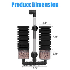 AQUANEAT ceramic media balls inside filter support beneficial bacteria and stable water.