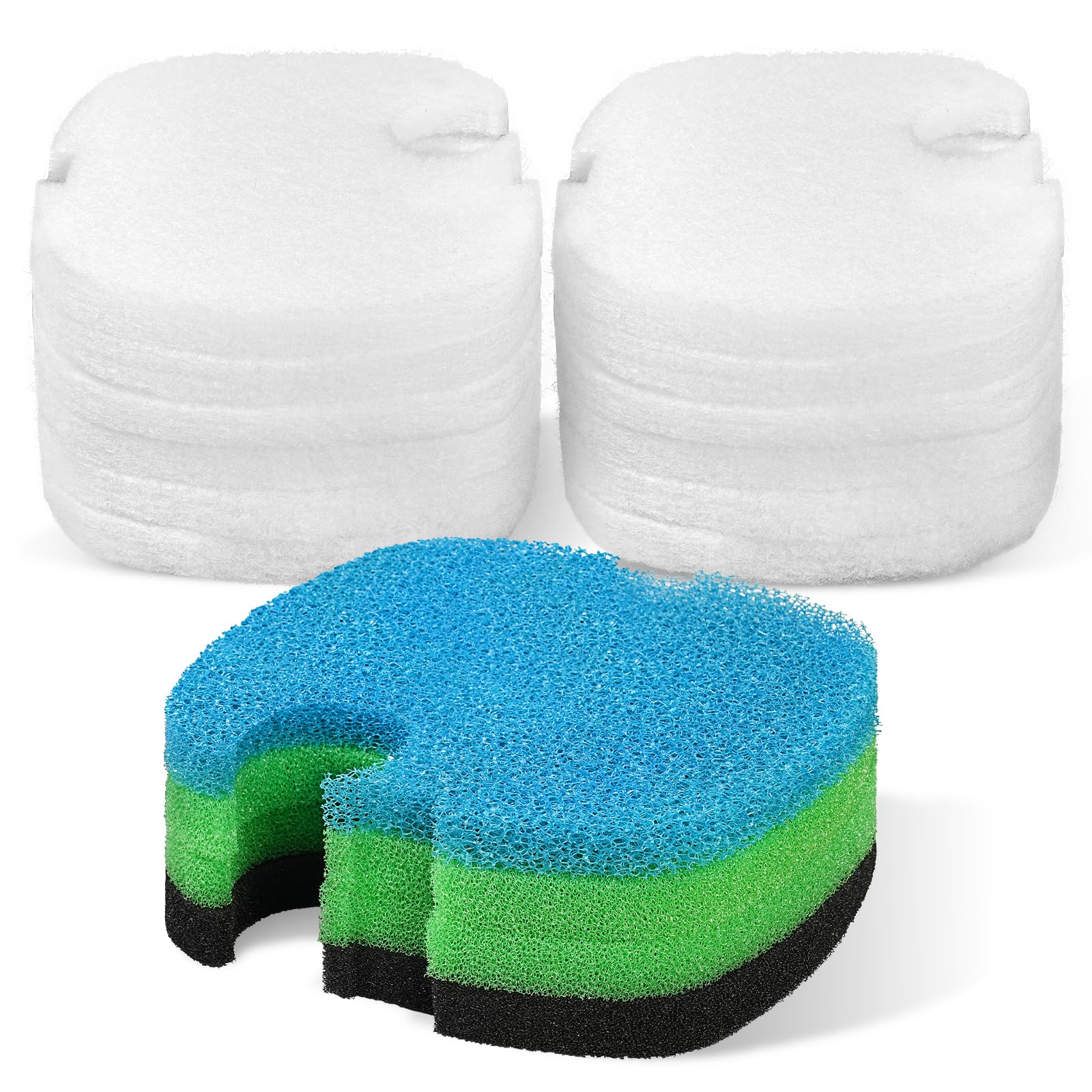 AQUANEAT coarse blue sponge pad for effective debris capture without restricting flow