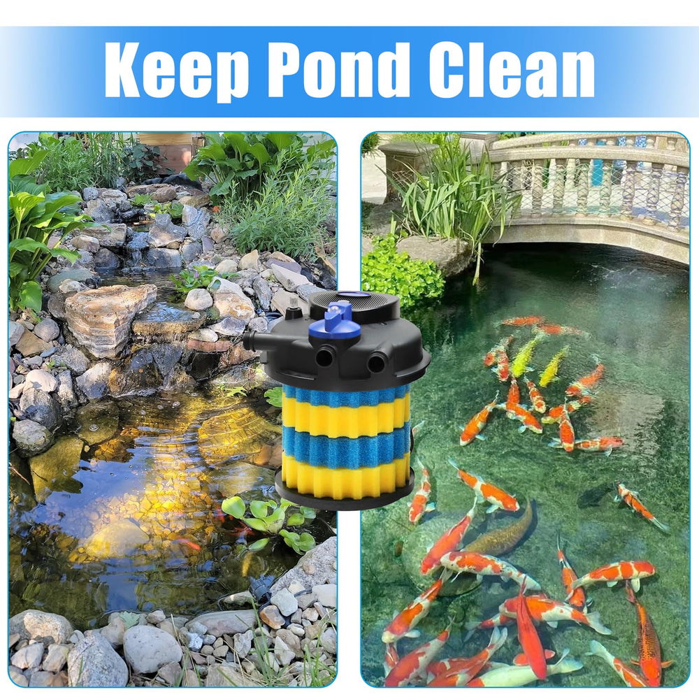 AQUANEAT compatible pond filter media with SUNSUN and VIVOHOME units.