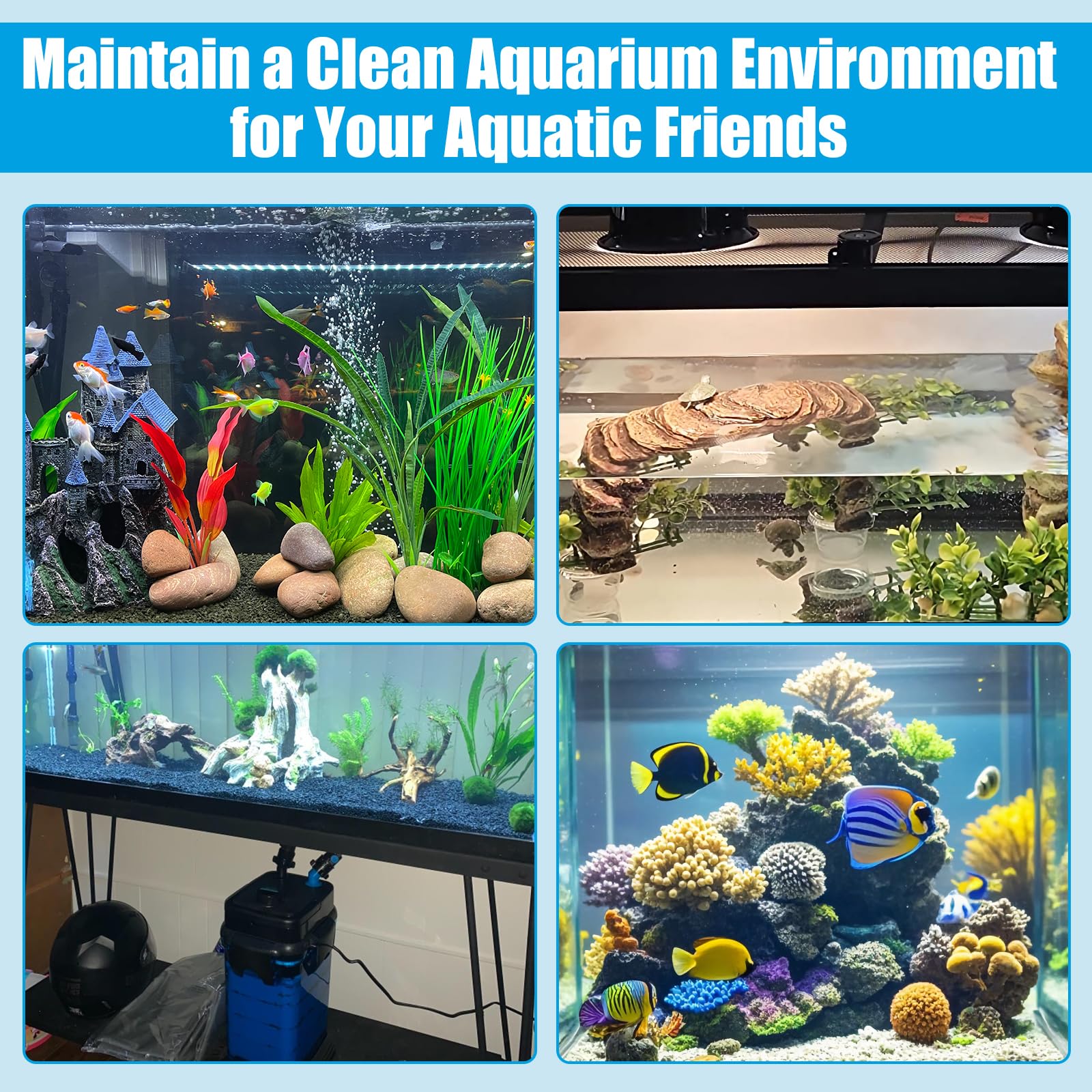 AQUANEAT easy-install filter pads for simple maintenance